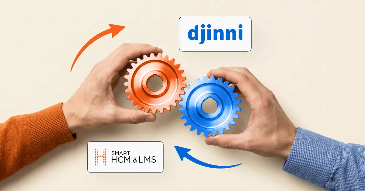 Візуалізація інтеграції SMART HCM & LMS із Djinni.co